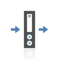 Network Server icon on a white background N5