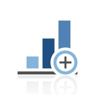 Bar Graph icon on a white background N16