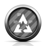 Chevron Chart icon on a round button N10