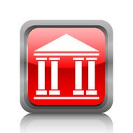 Bank icon on a square button N3