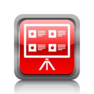 Projection Screen icon on a square button N2