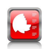Coxcomb Chart icon on a square button N2