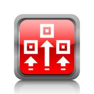 Logistics icon on a square button N2