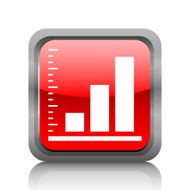 Bar Graph icon on a square button N7
