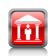 Bank icon on a square button N4