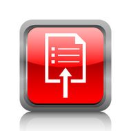 Document icon on a square button N3