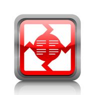 Chevron Chart icon on a square button N4