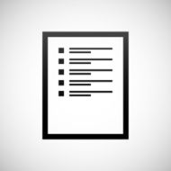 Document icon on a white background N10