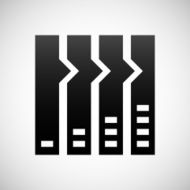 Flowchart icon on a white background N15
