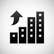 Apartment Building icon on a white background N11