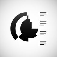 Coxcomb Chart icon on a white background N5