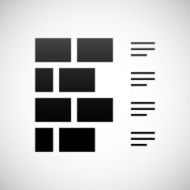 Wall icon on a white background N6
