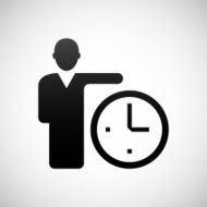 Businessman icon on a white background N22