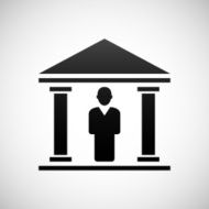 Bank icon on a white background N10