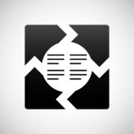 Chevron Chart icon on a white background N11