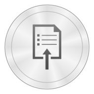 Document icon on a round button N12