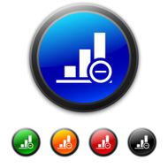 Bar Graph icon on round buttons N6