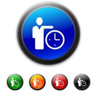 Businessman icon on round buttons N7