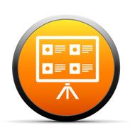 Projection Screen icon on a round button N7