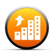 Apartment Building icon on a round button N13