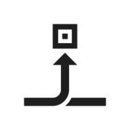 Conveyor icon on a white background N7