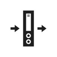 Network Server icon on a white background N7