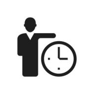 Businessman icon on a white background N26