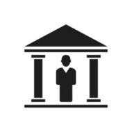 Bank icon on a white background N12