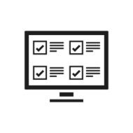 Computer Monitor icon on a white background N6