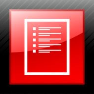Document icon on a square button N4