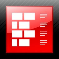 Wall icon on a square button N3