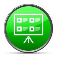 Projection Screen icon on a round button N8