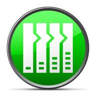 Flowchart icon on a round button N24