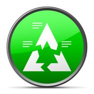 Chevron Chart icon on a round button N15