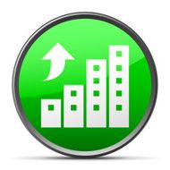 Apartment Building icon on a round button N15
