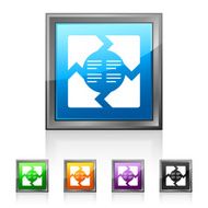 Chevron Chart icon on square buttons N2