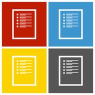 Document icon on square buttons N2