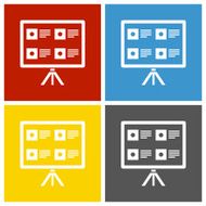 Projection Screen icon on square buttons N2