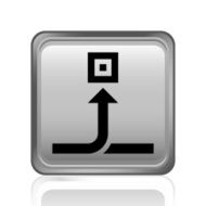 Conveyor icon on a square button N4