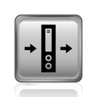 Network Server icon on a square button N4