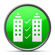 Office Building icon on a round button N9
