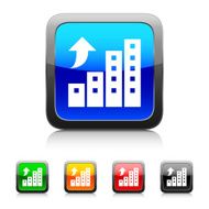 Apartment Building icon on color buttons