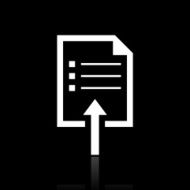 Document icon on a black background N4