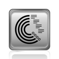 Radial Bar Chart icon on a square button
