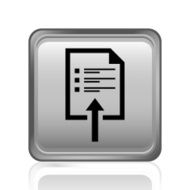 Document icon on a square button N8