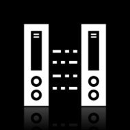 Network Server icon on a black background N3