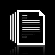 Document icon on a black background N6