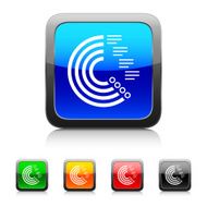 Radial Bar Chart icon on color buttons