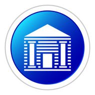 Bank icon on a round button N19