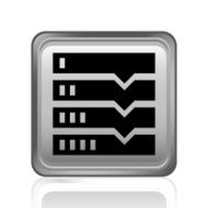 Flowchart icon on a square button N15